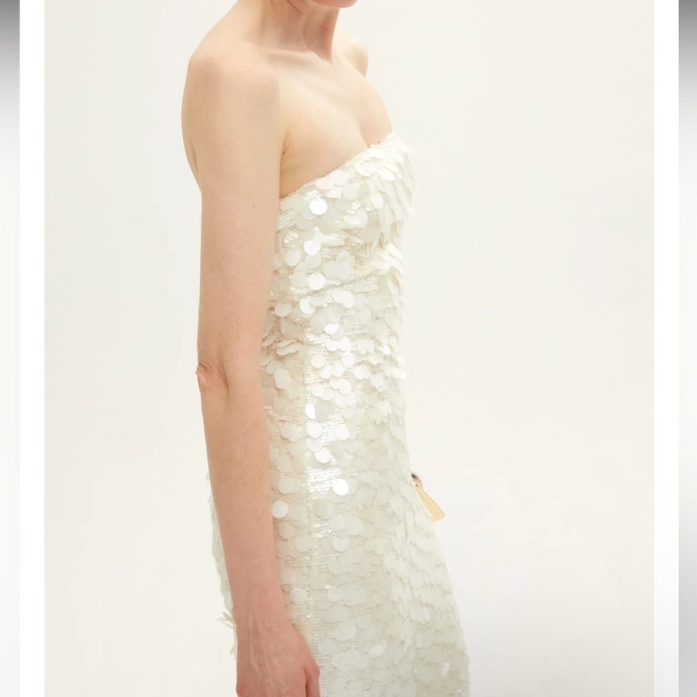 New Arrivals Phoenix Strapless inI ANÉMONES BLANCHES Dress size M - Picture 3 of 9
